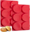 Hamburger Bun Molds 2 Pack Silicone Baking Pans, 4 Inch Muffin Top Pan Egg Sandwish Mold Small Layer Cake Molds Round Disc Pan for Mini Cake, Jumb...