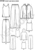 New Look Sewing Pattern 6142 Miss/Men Separates, Size A...