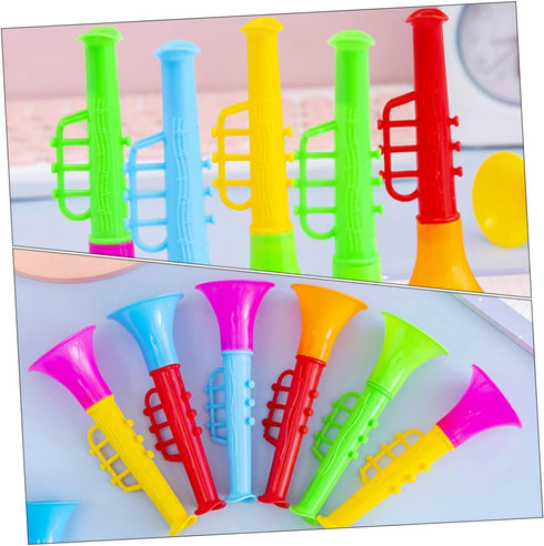 ibasenice 25pcs Trumpet Toy Toddler Toy Baby Instruments Puzzle Toy Party Noisemakers Music Saxophone Toy Basketball Whistle Stage Performance Tru...
