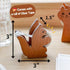 Clear Tape Dispenser - Wooden Squirrel Cute Design for Office & School Desktop - 1/2" x 250 in Tape Included...