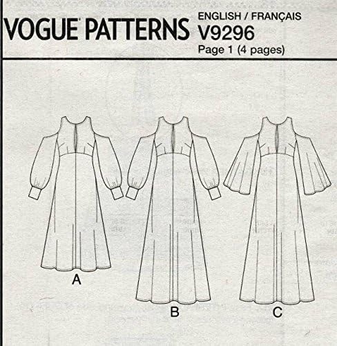 Vogue V9296 Women's Special Occasion Dress Sewing Pattern, Sizes 14-22...