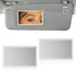 2 PCS Car Visor Vanity Mirror, Stainless Steel Automotive Makeup Mirror, Sun-Shading Cosmetic Mirror Stick on Visor, Seatback, Dashboard, Window, ...