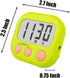 6 Pack Digital Kitchen Timers for Cooking Magnetic Timer for Cooking Loud Alarm green...