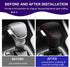 DEYTOP Gear Shift Cover for Kia Soul 2023-2020 Gear Knob Trims for Kia Carnival 2022 2023 Accessories Auto Leather Gear Shifter Knob Protector (Bl...
