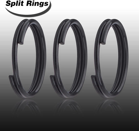 BronaGrand 200pcs 10 mm Split Rings Alloy Double Loop Jump Rings Keychain Ring Connectors for DIY Arts Crafts Organization Home Car Office Keys At...