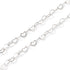 Pandahall 1M 925 Sterling Silver Heart Chains 3x4x0.5mm Soldered Silver Jewelry Chains Heart Shaped Link Chains for Permanent Jewelry Making with ...