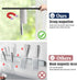 magnetic knife holder for wall—with 2 hooks, No Drilling 10 Inch black knife magnetic strip, Powerful knife magnet rack, include Adhesive Tape and...