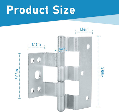 3 Pack Mobile Home Door Hinges Compatible with Elixir Mobile Homes Exterior Door...