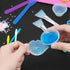 Gartful 9PCS Silicone Mixing Cups Set, Resin Casting Tool Kit, DIY Craft Set for Epoxy, 1pcs 700ml Oversize Measuring Cup, 1pcs 250ml Large and 3p...