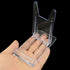 Acrylic Plate Stands FMHXG 3PCS Two Part Adjustable Clear Acrylic Plastic Display Stand Easel, Plastic Display Holders...