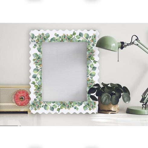 Eucalyptus Classroom Decor Border, Both Sides Printed Leaf Bulletin Board Borders for Back to School, Lounge, Office, Table, Birthday Party (65ft,...
