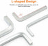 7Pcs Square Head Wrench Set L Shaped Square Key Kit Chromium Vanadium Steel Square Head Screwdrivers for Pocket Hole Screws, 3-10mm...