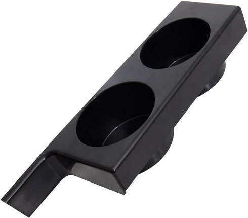 OxGord Dual Cup Holder Insert Best for BMW E39 5-Series Sedan/Turing - Front Center Console Organizer - Black...