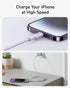 Anker USB-C to Lightning Cable, 541 Cable (Lilac Purple, 3ft), MFi Certified, Bio-Based Fast Charging Cable for iPhone 14 14pro 14pro Max 13 13 Pr...