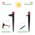 Drip Irrigation Emitters Adjustable 360 Degree Drip Emitters on 5" with Stake for 1/4" Drip Irrigation Tubing Irrigation Drippers for Garden Water...