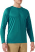 Men's UPF 50+ Rash Guard Swim Shirt Long Sleeve Moisture Wicking Quick Dry Lightweight Wrinkle-resistant Fishing Running, Tropical Green, X-Large...