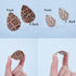 SUNNYCLUE 66Pcs DIY Make 6 Pairs Faux Leather Charms Double Layered Teardrop Drop Charm Dangle Bohemian Earring Making Starter Kit Leopard Print B...