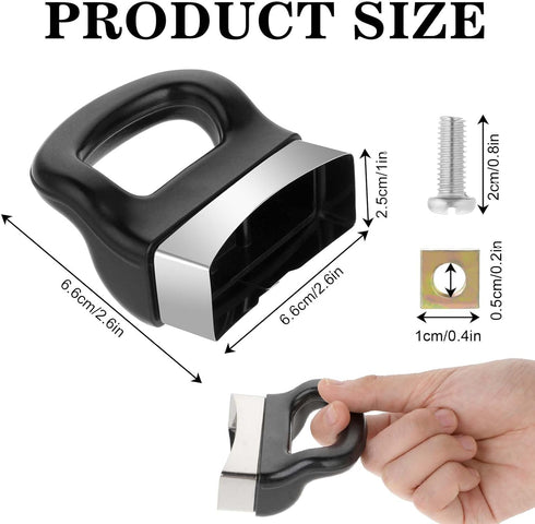 2 Pcs Pot Short Side Handles Replacement Pot Handle Side Metal Pressure Pan Handle Ear Replacement Universal Pan Side Handle for Home Kitchen Cook...
