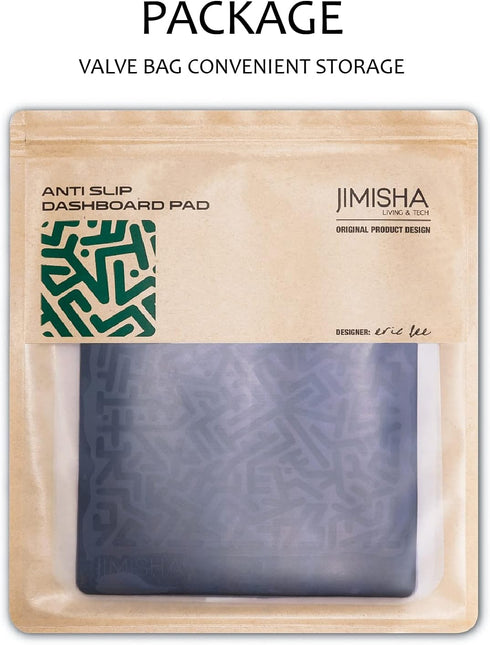 Car Dashboard Non Slip Mat, JIMISHA Anti Slip Pad, Anti Slide Sticky Dash Pad, Multifunctional Fixate Gripping Gel Pad for Radar Detector, Cell Ph...