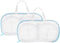 uxcell 2Pcs Bra Washing Bag, 11.8 x 6.7 Inch Rectangle Mesh Laundry Bags for Washing Machine Wash Delicate, Sock, Underwear, Blue...