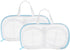 uxcell 2Pcs Bra Washing Bag, 11.8 x 6.7 Inch Rectangle Mesh Laundry Bags for Washing Machine Wash Delicate, Sock, Underwear, Blue...