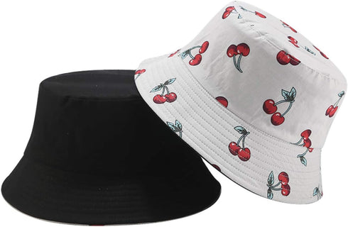 Joylife Banana Print Bucket Hat Fruit Pattern Fisherman Hats Summer Reversible Packable Cap...