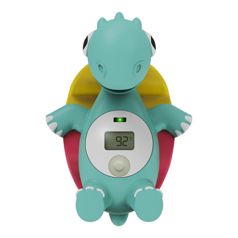 Dr. Brown's CleanUp Temposaurus Floating Bath Thermometer for Accurately Measuring Baby’s Bath Water Temperature, BPA Free...