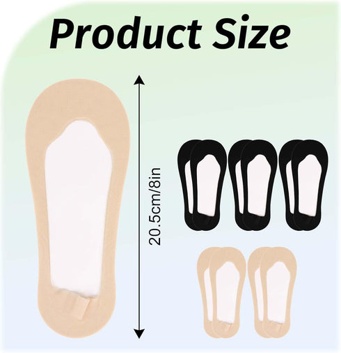 No Show Socks Women Low Cut Liner Non Slip Socks for Size 5-8 Invisible Hidden socks for Flats Heels Pumps, 5 Pairs, 3 Black + 2 Nude...