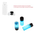 4ml Clear Glass Vials with Screw Caps and Plastic Stoppers, 1 Dram Small Liquid Sample Vial, Leak-Proof Vial, 50PCS...