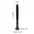 uxcell Hex Lag Screws 5/16" x 3" Carbon Steel Phillips Head Half Thread Self-Tapping Bolts for Deck Building or Joining Lumber 10pcs...
