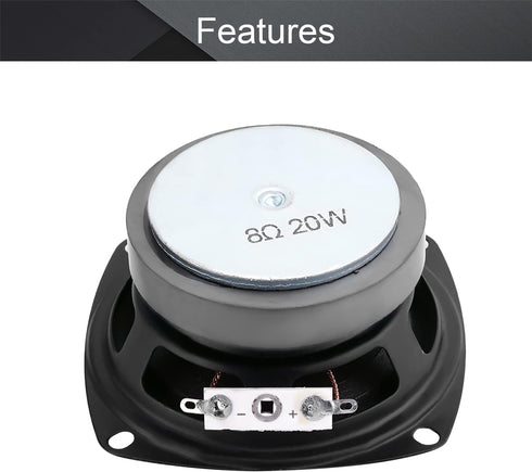 Fielect 1Pcs 8Ohm 20W External Magnet Speaker Loudspeaker 78mm Dia...