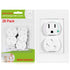 Outlet Covers (28 Pack) Self-Closing Child Proof Socket Covers 3-Prong Swivel Outlet Plug Covers Upgraded Adhesive Installation Comes with Extra S...
