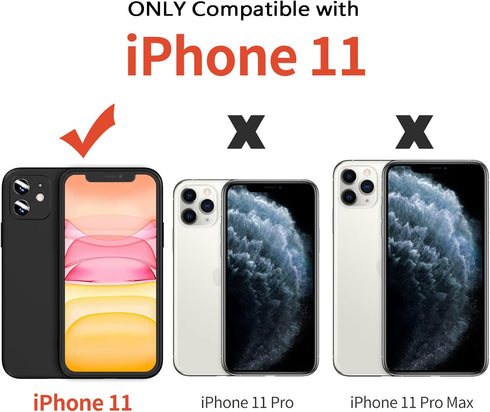 FanTEK Compatible for iPhone 11 Case, Anti-Scratch & Fingerprint Phone Case Protective Cover, Matte Black...