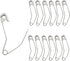 120Pcs 2 Inch Curved Safety Pins, Quilting Basting Pins Versatile and Sturdy Nickel-Plated Steel Pins for Precise Quilting...