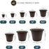 The HC Companies 7 inch Round Classic Planter - Plastic Plant Pot for Indoor Outdoor Plants Flowers Herbs, Chocolate...
