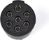 2 Pcs Trailer Side 7-Way Round Wiring Harness Socket with Spring Guard - 7 Pin Trailer-Side Wiring Harness Connector...