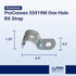 Sigma Engineered Solutions ProConnex 55919M One-Hole AC/MC Strap, 100-Pack (Gray)...