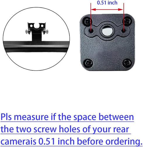 Unifizz Universal Car Dash Cam Mirror Camera Kit Rearview Camera Mount, License Plate Bracket for Backup View Camera...