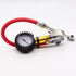 Tire Pressure Gauge with Inflator, 220 PSI Air Pressure Gauge for Tires, 2.5" Pressure Reader, Extended Straight-on Air Chuck Q-049...