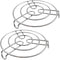 Iron Stand | Stainless Steel Trivet |Round Steamer Rack for Kitchen | Heat Resistant Hot Plate Dishes Holder | Cooker Donga Stand | Pack of 2 | Si...