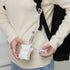 Compatible with AirPods Pro Case Cover,Fashionable and Trendy Down Cotton Padded Quilted Headphone Bag with Portable Rope Compatible for Airpods P...