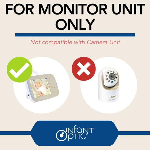 Official Infant Optics Round-Pin Power Cord Adapter for DXR-8 Monitor Unit (2019 Version DXR-8 or Later)...