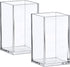Amazing Abby - Penelope - 2-Pack Pen Holder, Acrylic Pen Holder, Clear Plastic Organizer for Office Supplies, Perfect Office Desktop Storage Solut...