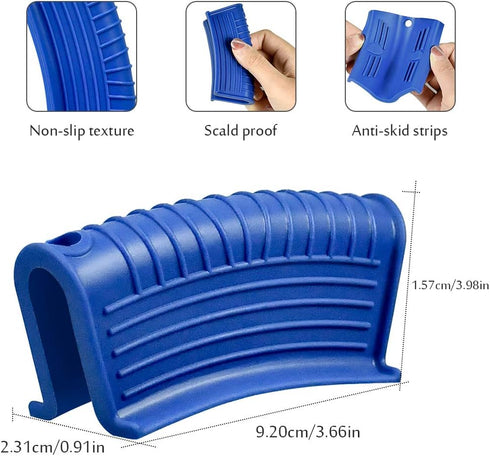 Silicone Assist Handle Holder, Hot Skillet Handle Covers Pot Grip Handle Sleeve Cast Iron Skillets Non-Slip Heat Resistant Pan Grip Cover for Cast...
