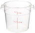 Cambro RFSCW1135 Camwear Clear Round 1 Qt Storage Container with Clear Round Lid RFSCWC1135...