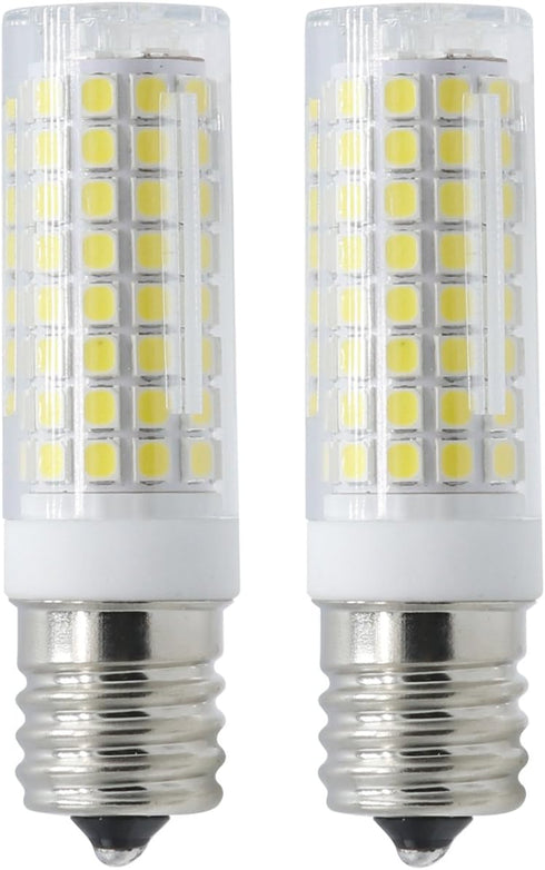 E17 Led Microwave Oven Light Bulb Over Stove Appliance Bulb, Replacement 40W 60W 75W Halogen Range Hood 7W Dimmable White 6000K Pack of 2...