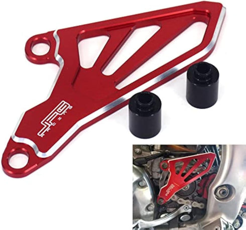 JFG RACING CNC Front Sprocket Cover Guard for CR250R 2002-2007/CRF250R 2004-2009/CRF250X 2004-2017/CRF450R 2008...