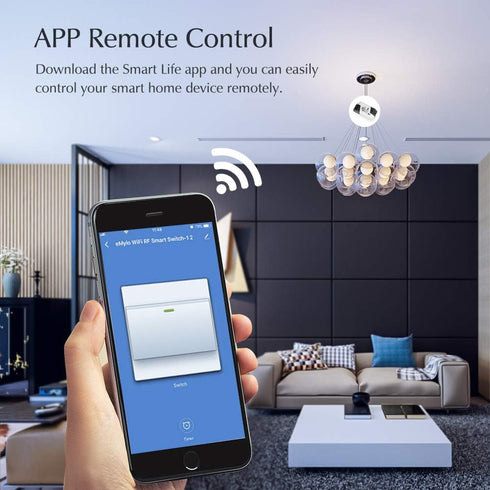 eMylo Mini Smart WiFi Switch Wireless Relay Light Switch AC 220V Smart Life App Remote Control Timer Home Automation for Alexa Echo Google Home IF...