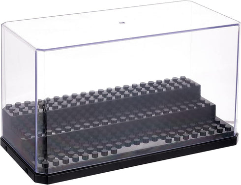 OLYCRAFT Acrylic Minifigure Display Case Box Display Case for Minifigure Action Figures Blocks Removable Display Box Cube Showcase for Models Gift...