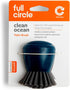 Full Circle Clean Ocean Palm Brush for Dishes, pots & pans. Ergonomic Grip. Made out of 100% Recycled Fishing Nets. Dishwasher Safe...